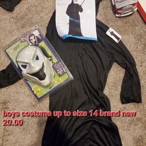 Kids Black Grim Reaper Costume